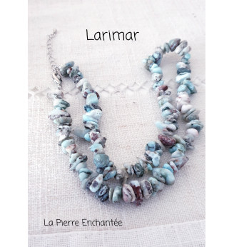 Collier en Larimar.