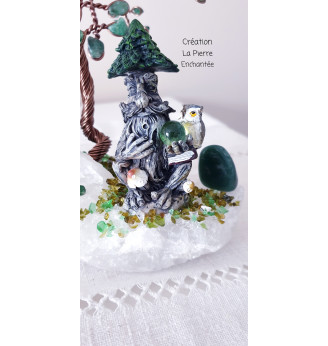 Arbre de vie en Aventurine , Esprit de la Forêt .