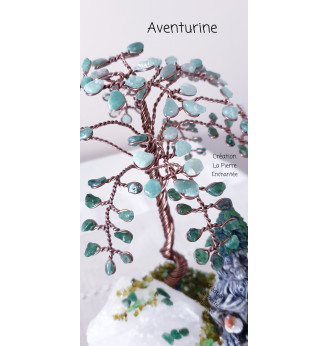 Arbre de vie en Aventurine , Esprit de la Forêt .
