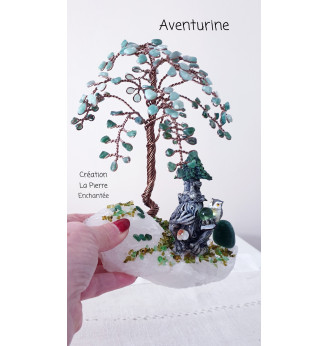 Arbre de vie en Aventurine , Esprit de la Forêt .
