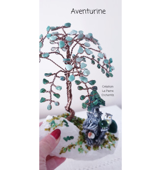 Arbre de vie en Aventurine , Esprit de la Forêt .