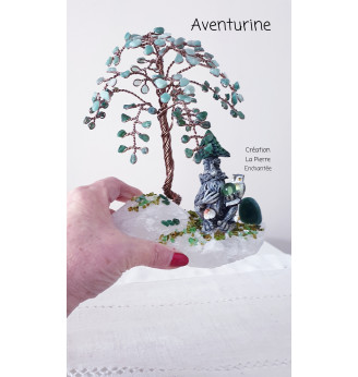Arbre de vie en Aventurine , Esprit de la Forêt .