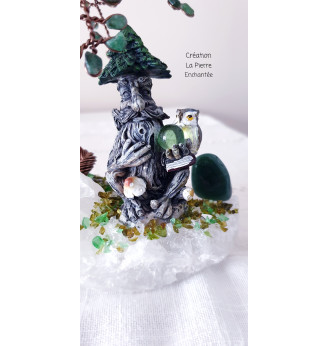 Arbre de vie en Aventurine , Esprit de la Forêt .