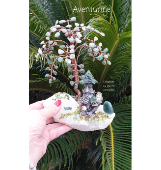 Arbre de vie en Aventurine , Esprit de la Forêt .