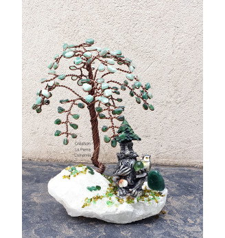 Arbre de vie en Aventurine , Esprit de la Forêt .