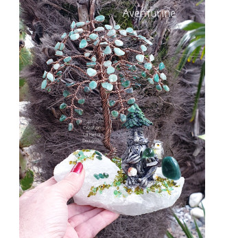 Arbre de vie en Aventurine , Esprit de la Forêt .
