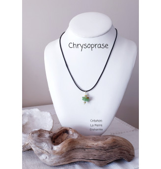 Collier en Chrysoprase .