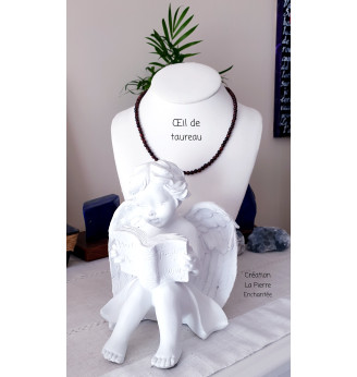 Collier ras de cou en Œil de Taureau .