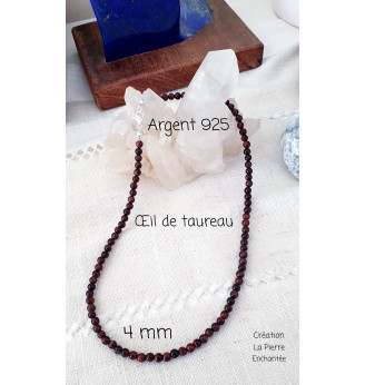 Collier ras de cou en Œil de Taureau .
