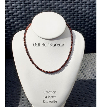 Collier ras de cou en Œil de Taureau .