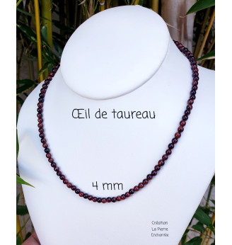 Collier ras de cou en Œil de Taureau .