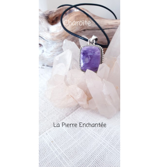 Pendentif Charoïte – Apaisement et Élévation spirituelle
